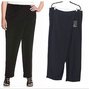 NWT Lane Bryant Drape Fold Design Dress‎ Pants Plus